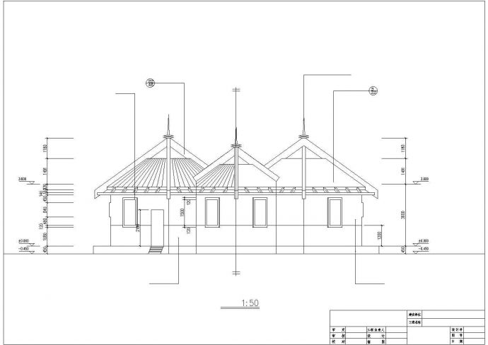某地单层砖混结构公厕建筑设计方案图（带效果图）_图1