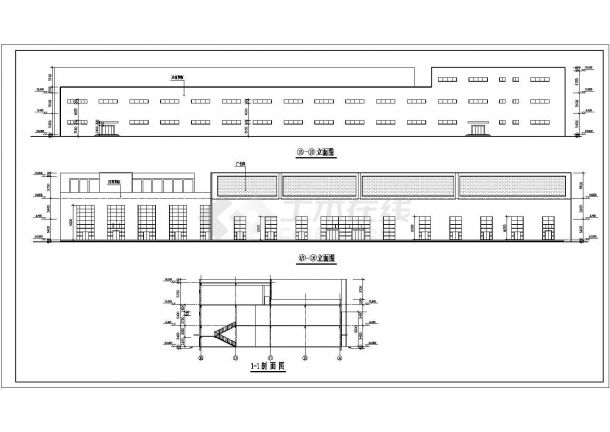 某地大型商城建筑CAD布置图-图一