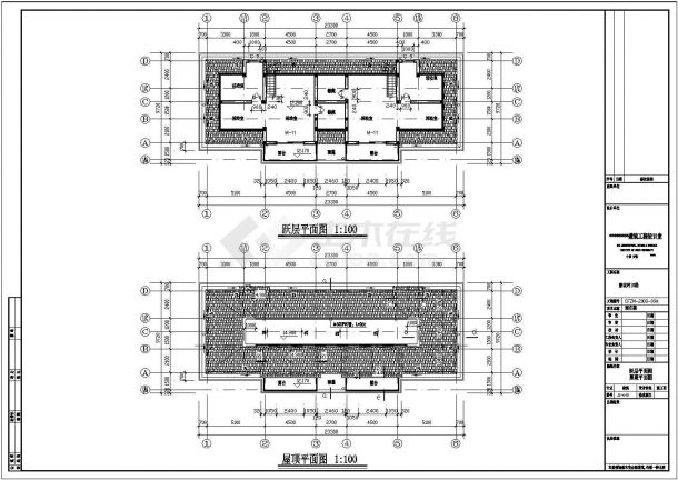 安徽省四层底框结构农村住宅楼设计施工图-图二