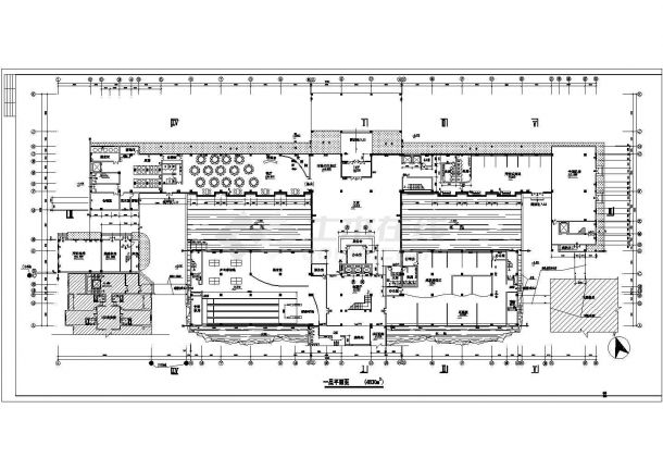 某地宾馆建筑全套施工设计CAD图纸-图一