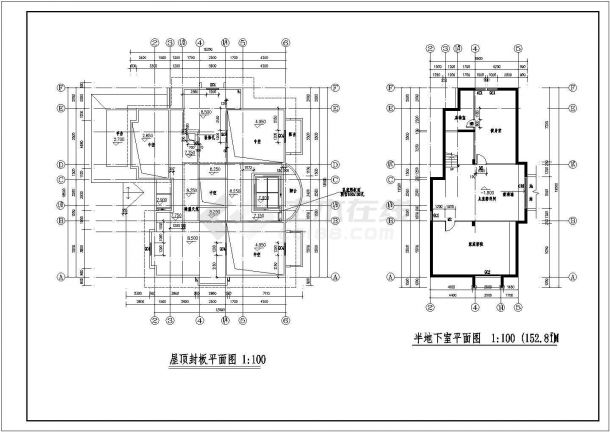 高档私家别墅建筑规划CAD套图-图二