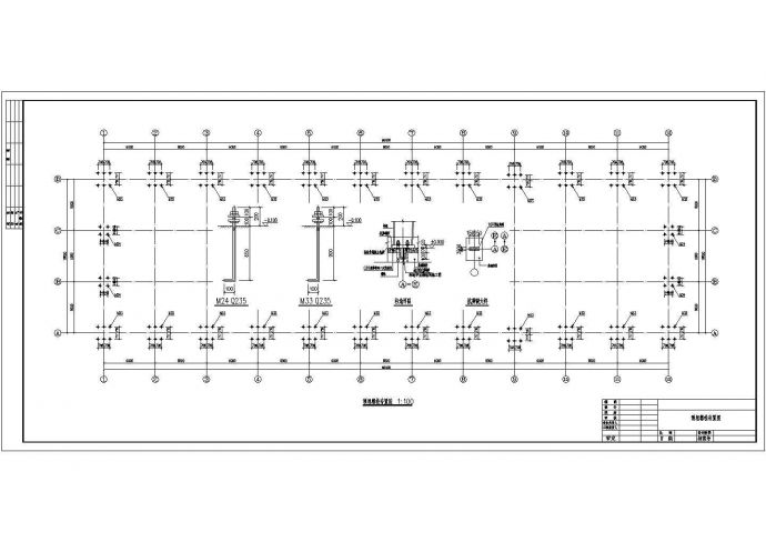 某18米跨钢结构厂房结构设计施工图_图1