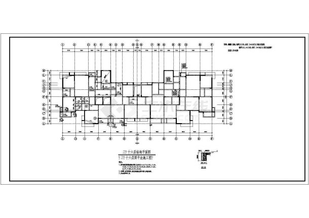 某16层剪力墙住宅楼结构设计施工图-图二