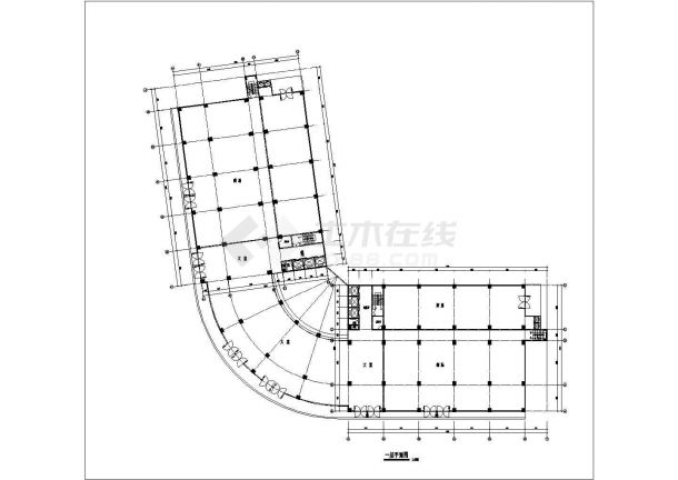 小县城酒楼建筑设计CAD方案图-图二