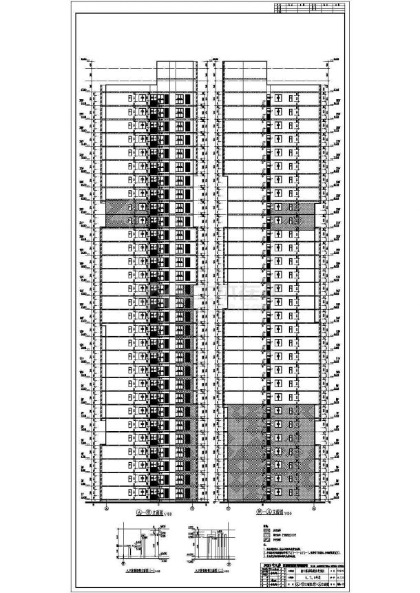 【天津】某地30层框架剪力墙结构住宅楼建筑设计扩初图-图一