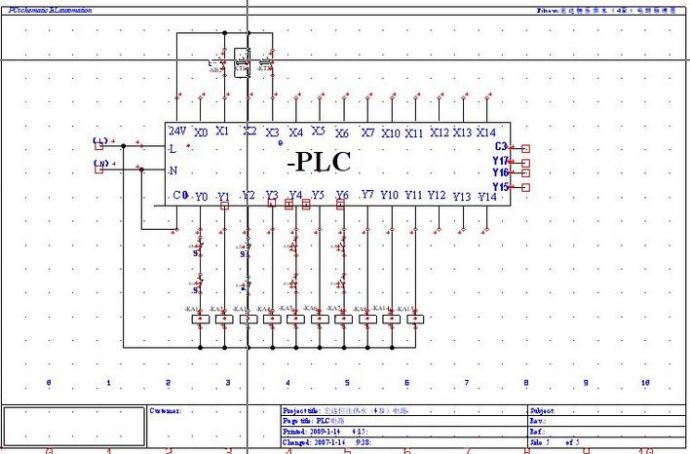 由PLC控制的变频恒压供水系统图,一拖四泵_图1