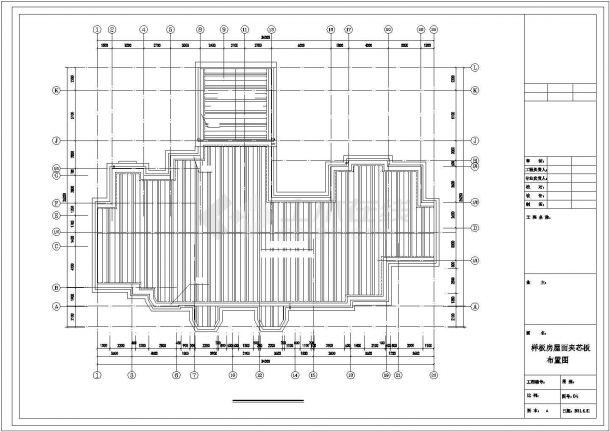 [北京]样板间屋面彩钢结构施工图-图一