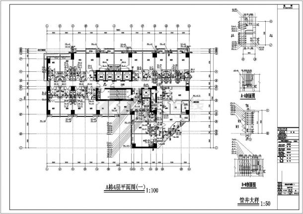 [重庆]某46层超高层住宅给排水设计图-图二