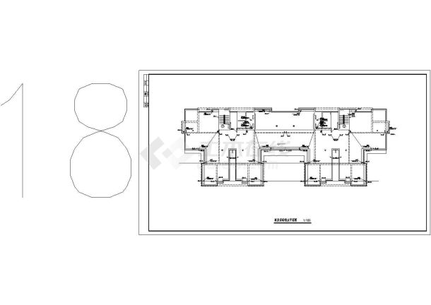 济南某十八层住宅楼给排水施工图纸-图一