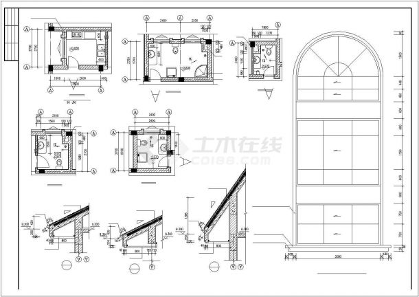 白云苑别墅全套建筑设计施工图-图二