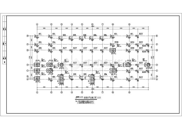 某地2层框架结构教堂结构施工图（局部5层）-图一