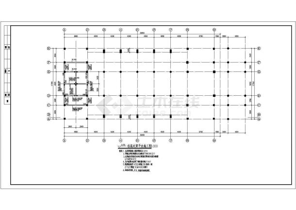 某地2层框架结构教堂结构施工图（局部5层）-图二
