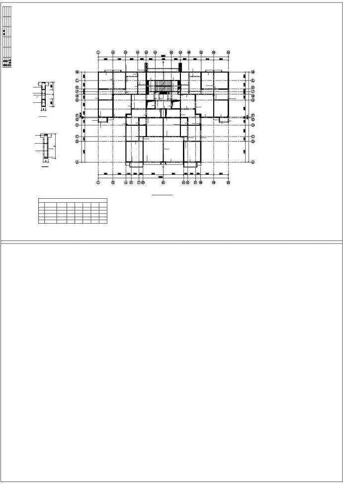 经典25层剪力墙CAD示意图_图1