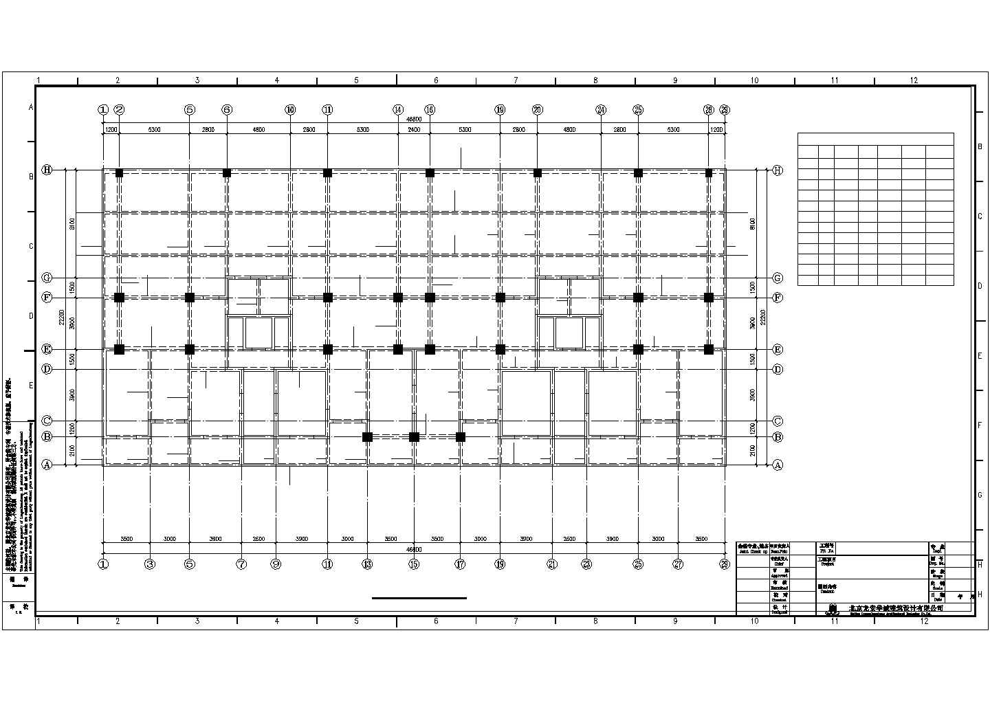 高层剪力墙结构布置CAD参考图