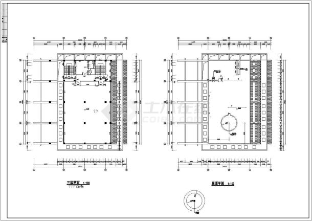 博物馆建筑结构施工详细图集-图一