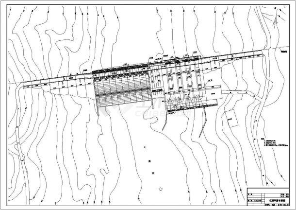 初步设计阶段某碾压混凝土重力坝结构布置图-图二