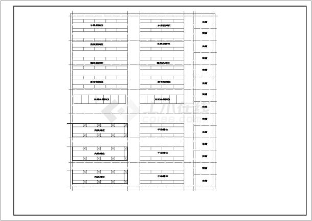 某大型桁架厂房结构设计CAD套图-图二