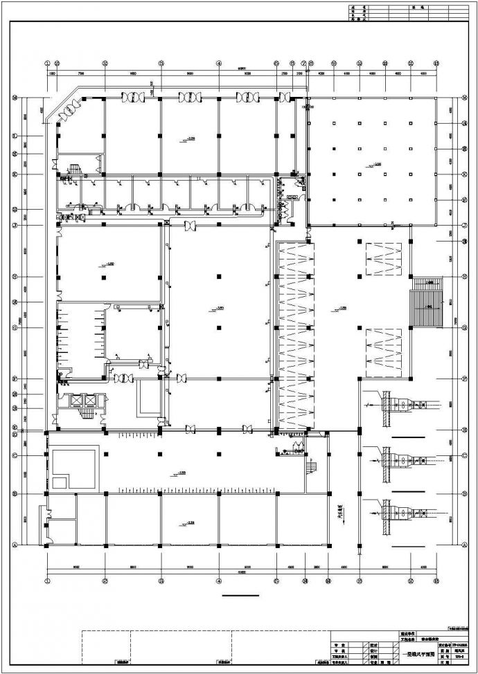 七层综合用楼建筑通风工程系统设计施工图_图1