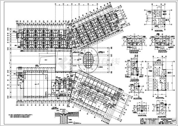某地区4层框架结构酒店建筑方案图-图二