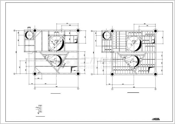 某地大型72米钢框架结构CAD参考图-图一