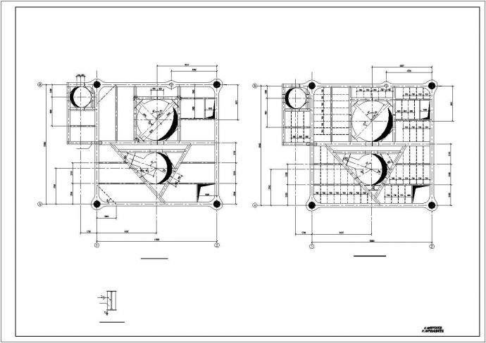 某地大型72米钢框架结构CAD参考图_图1