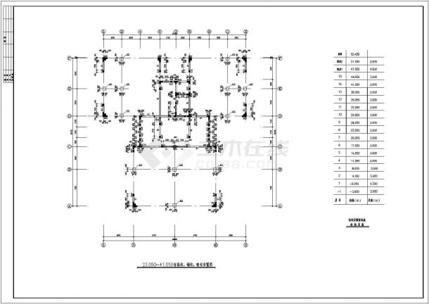 北方某高层住宅楼建筑结构cad施工图-图一