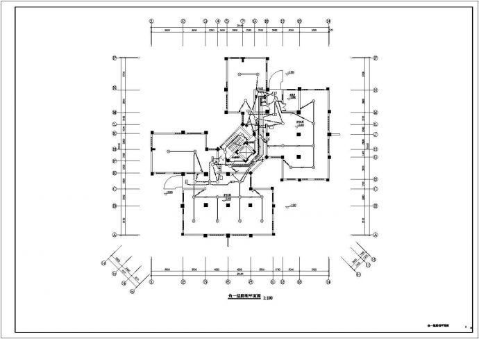 某地区小高层住宅楼电气系统CAD示意图_图1