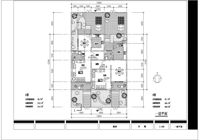某地三层农宅设计建筑施工图纸_图1