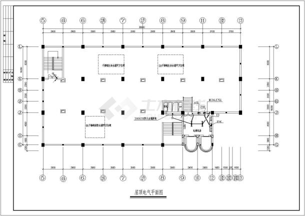 某二类高层酒店电气施工图纸-图二