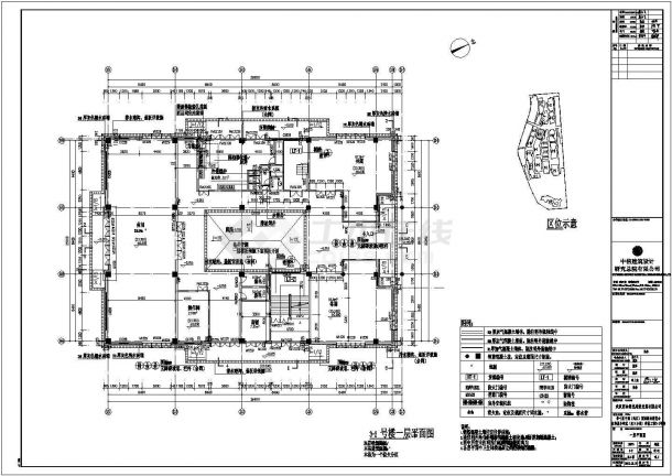 [武汉]两层古典风格框架结构综合性商业建筑施工图-图二