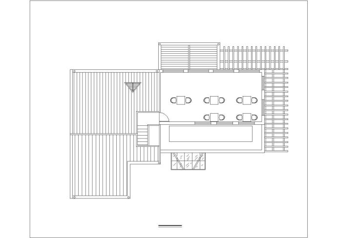 某咖啡厅装修建筑平面详图_图1