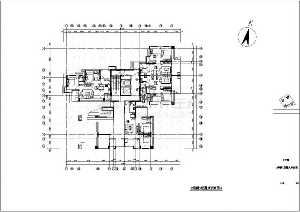 [广东]住宅小区三栋商住楼通风及防排烟系统设计施工图-图二