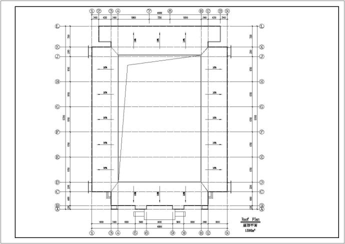 某地某中学教室建筑方案cad设计图_图1