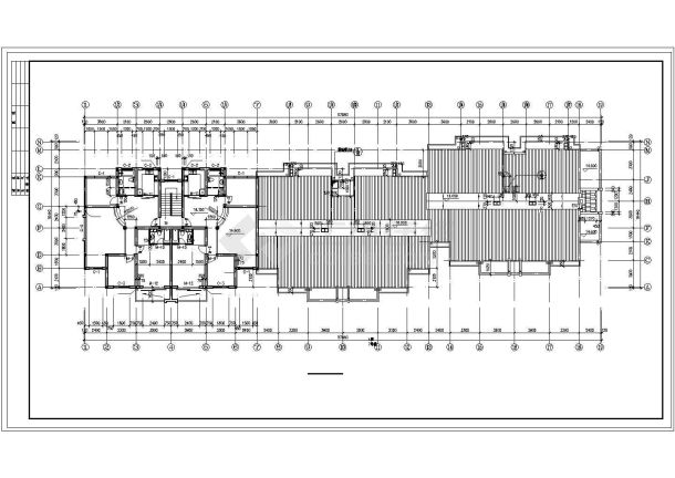 [北方多层]详细的住宅楼建筑cad图纸-图二