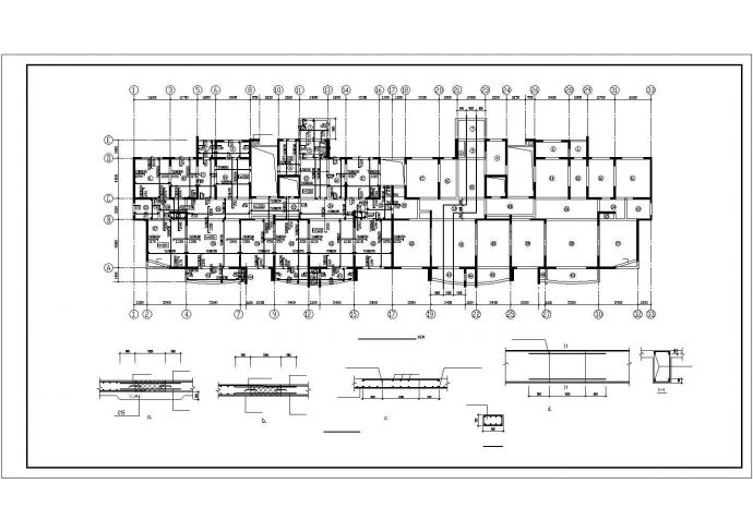 某国际花园高层住宅楼结构图纸_图1