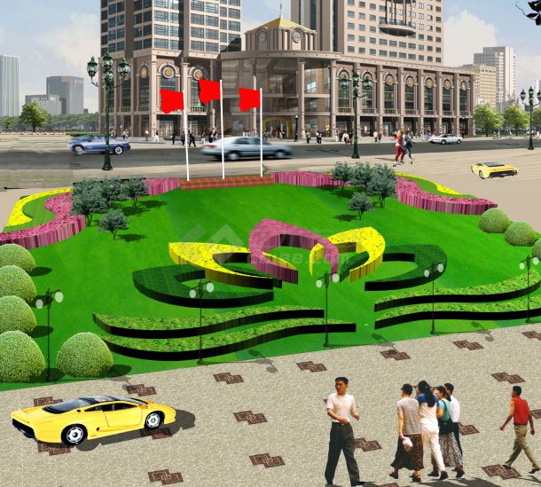 上海血液中心绿地改造-图一