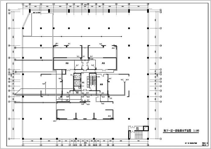 二十层住宅楼地板采暖、给排水系统设计施工图_图1