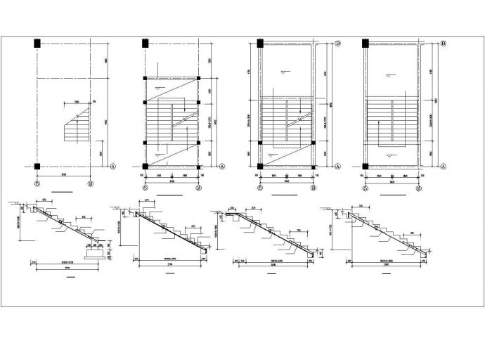 某中学餐厅结构CAD参考图_图1