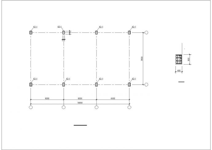 某空压机房建筑结构施工CAD参考图_图1