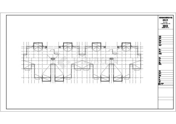 某多层带商业住宅楼建筑设计CAD图-图二