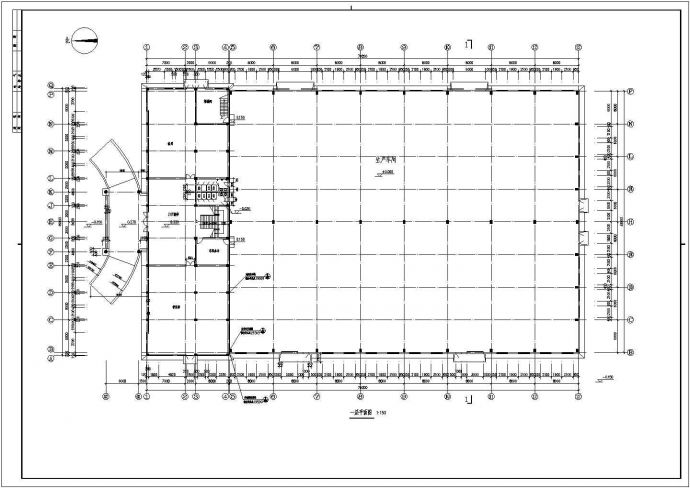 小型厂房简单的建筑施工图（共7张）_图1