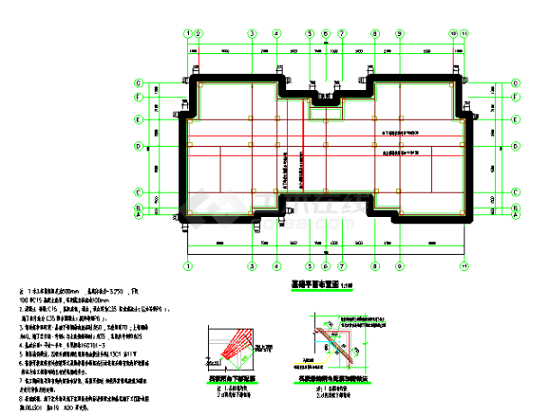 三层联排别墅结构专业全套施工图-图二