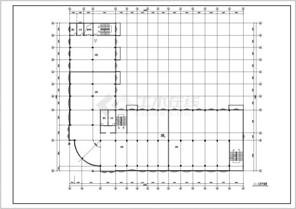 一套工业厂房建筑施工图（含设计说明）-图二