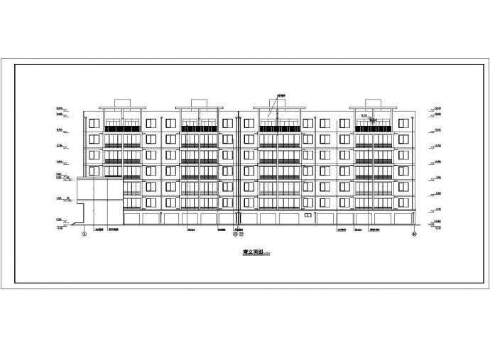 【山东】七层砖混结构住宅楼建筑设计方案图_图1