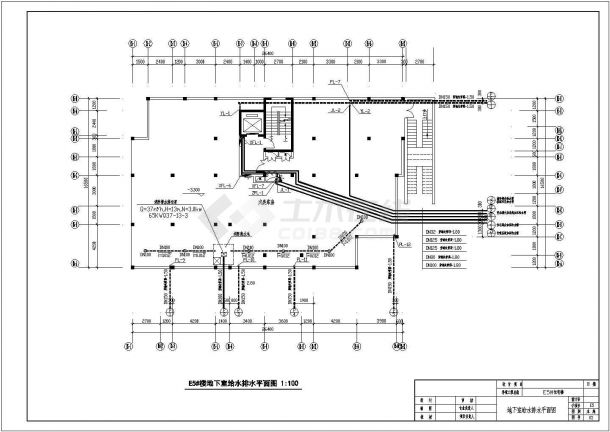 E5住宅楼给排水设计施工图-图一
