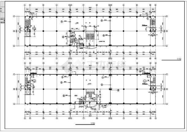 工厂建筑平立剖面设计CAD平面布置参考图-图二