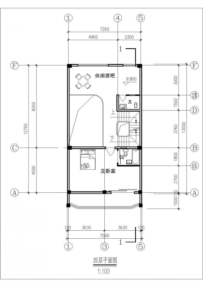某私人住宅楼建筑整套CAD设计图_图1