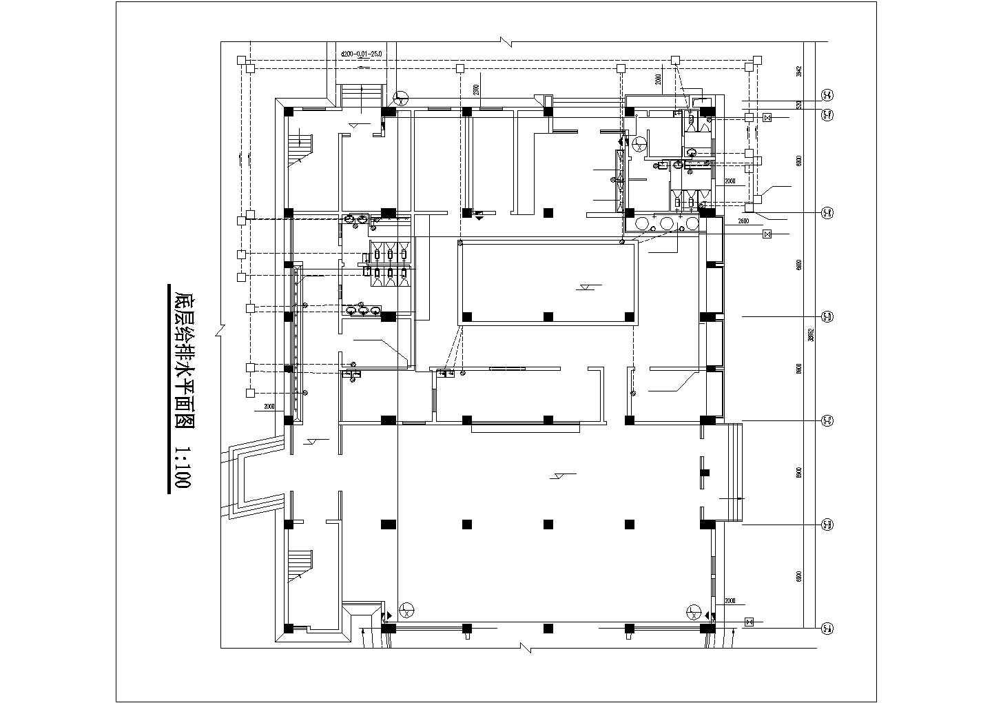 [上海]中学教学楼给排水施工图