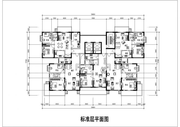 某小高层住宅建筑设计方案图_图1
