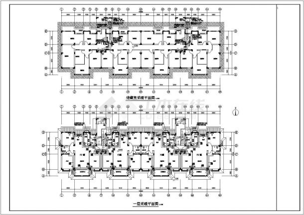 [山东]多层居住区办公建筑采暖系统设计施工图-图一